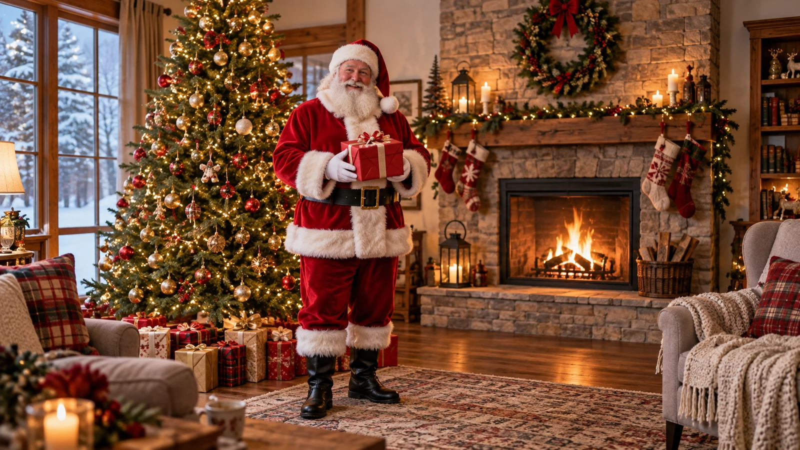 Vista previa de Añadir a Papá Noel a una foto