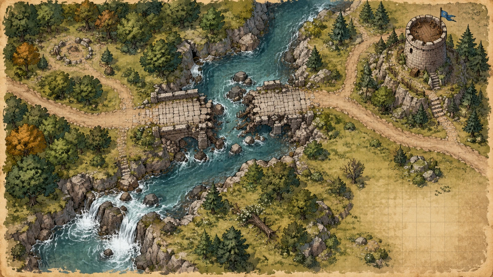 Vista previa de Generador de mapas de DnD