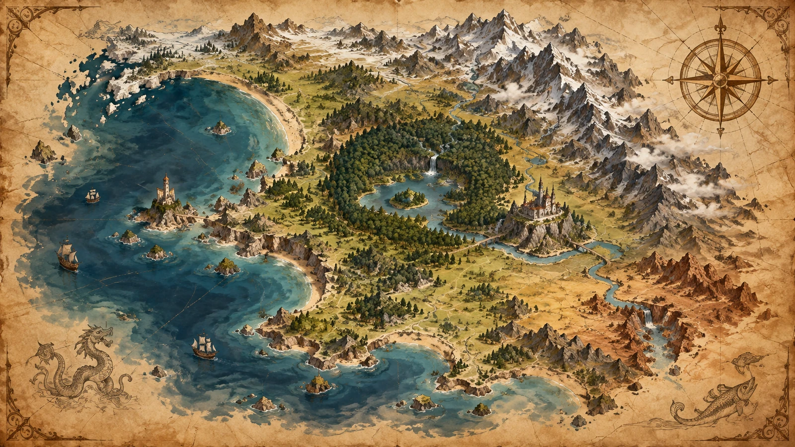 Vista previa de Generador de mapas fantásticos