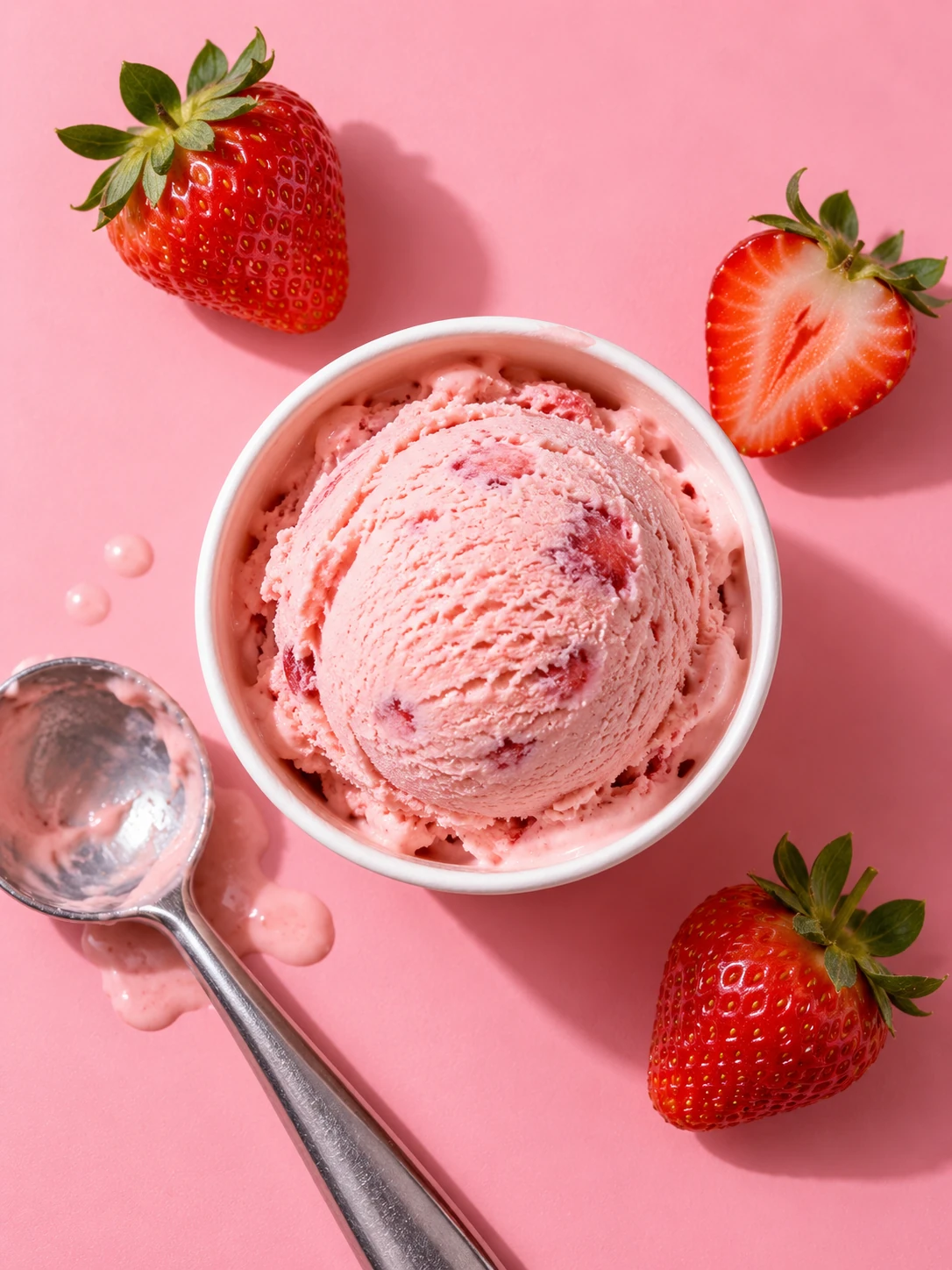 Pink Scoop Flat Lay