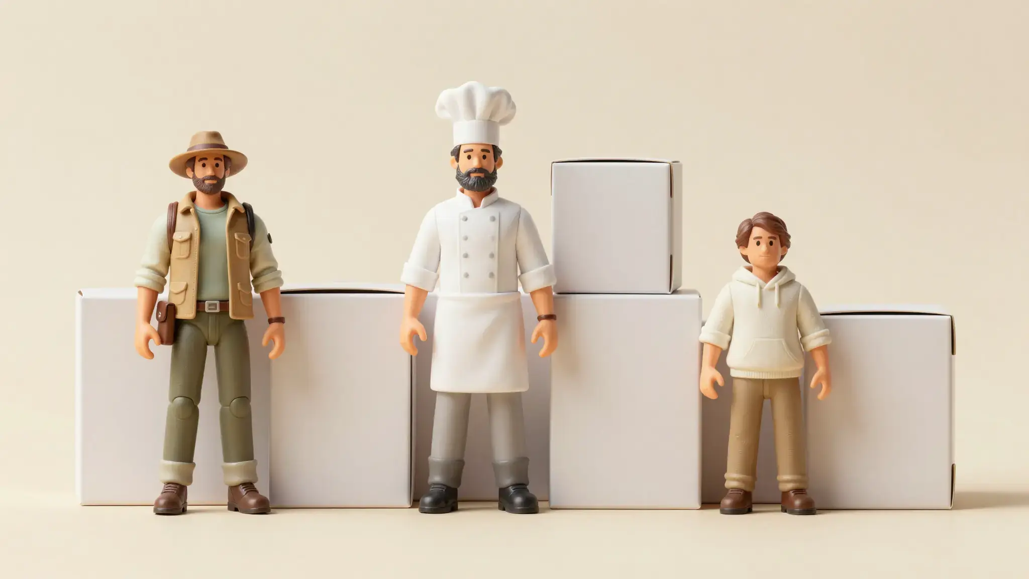 Vista previa de Generador de conjuntos de figuras de acción chibi con IA