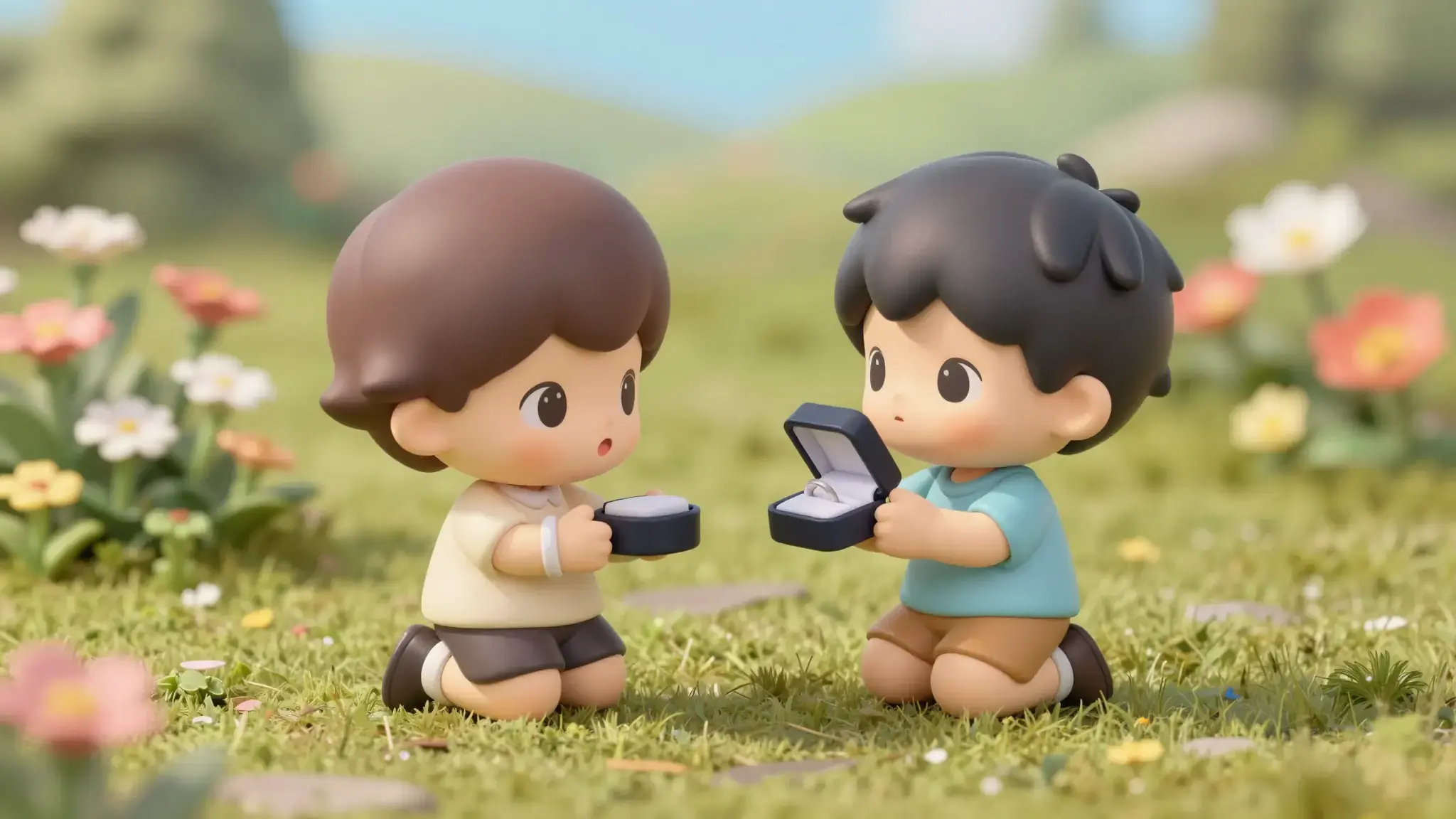 Vista previa de Generador de propuesta de matrimonio chibi con IA