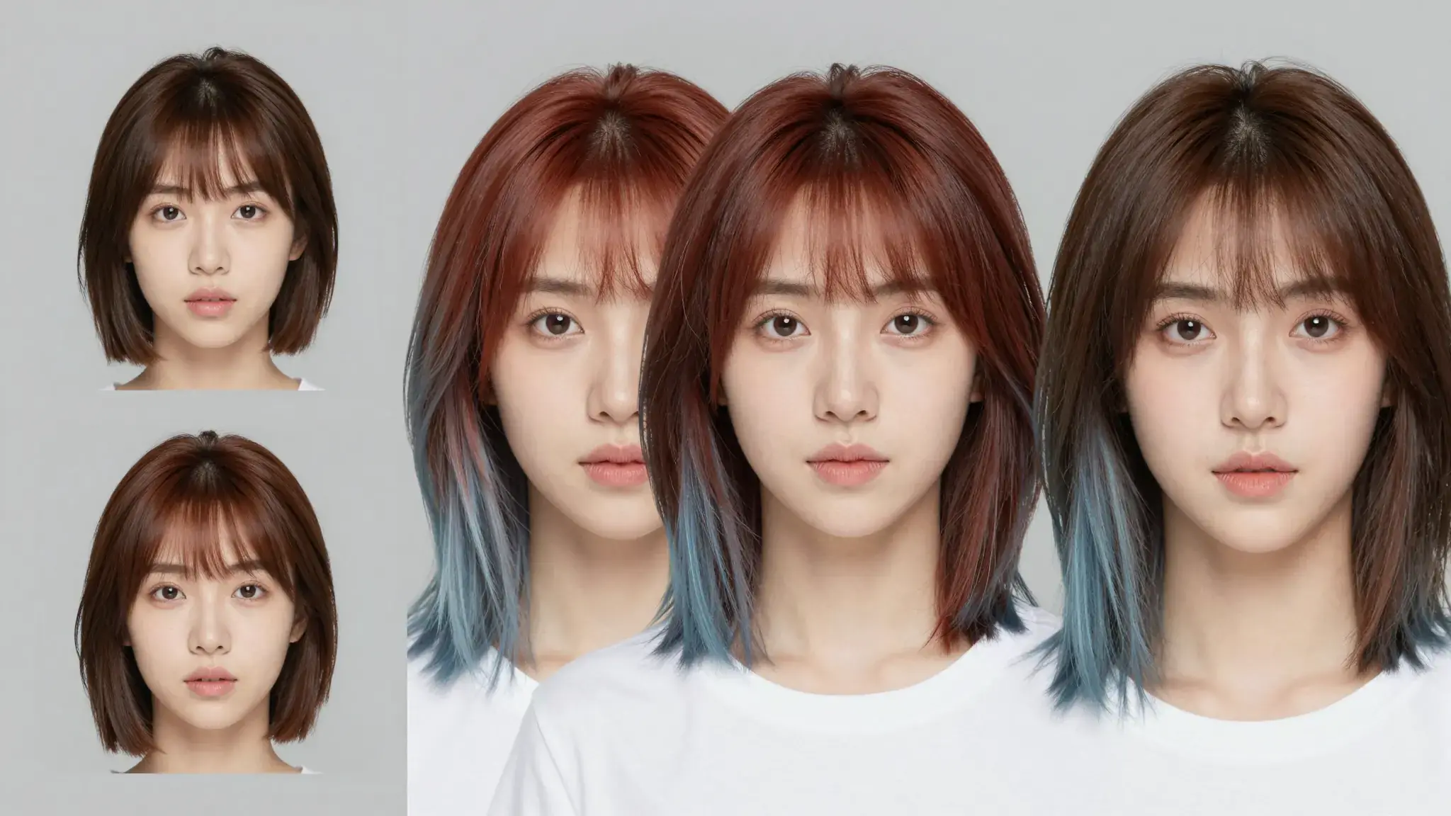 Vista previa de Cambiador de color de cabello con IA